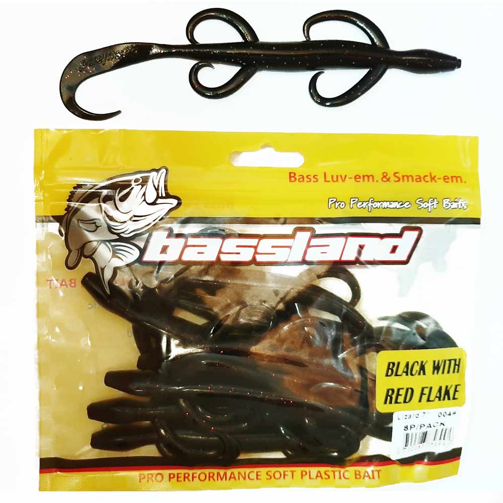 Bassland Lizard (7") Black Red Flake - Image 2