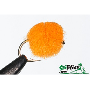 Scientific Flies Egg Fly Orange #8 (6 pack)