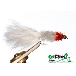 Scientific Flies Fritzy Bugger White/Orange #8 (6 pack)